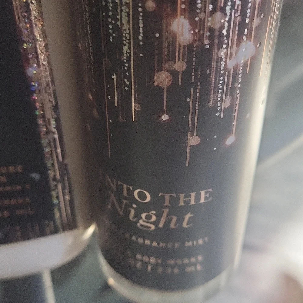 Trio Into the Night Bath and Body Works Set Plus Poof Dust Cover